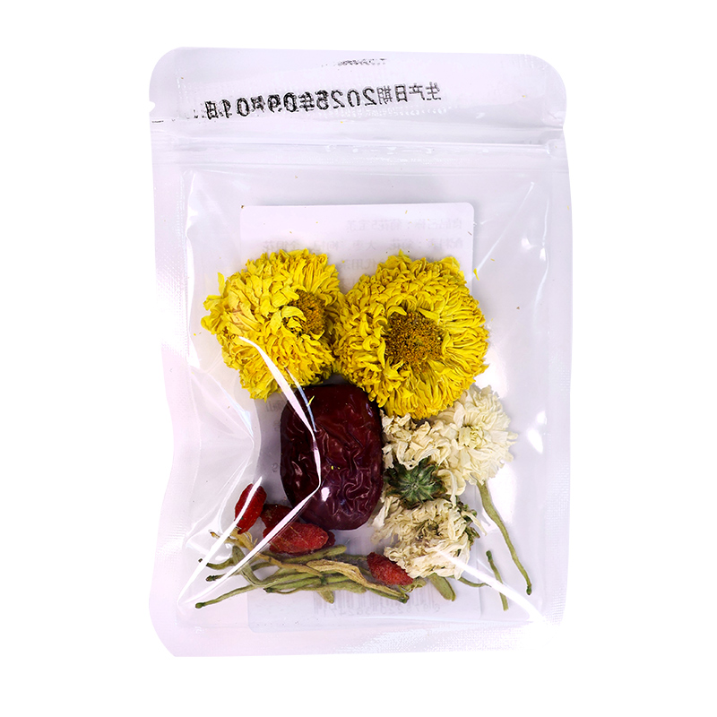 菊花枸杞茶产品展示